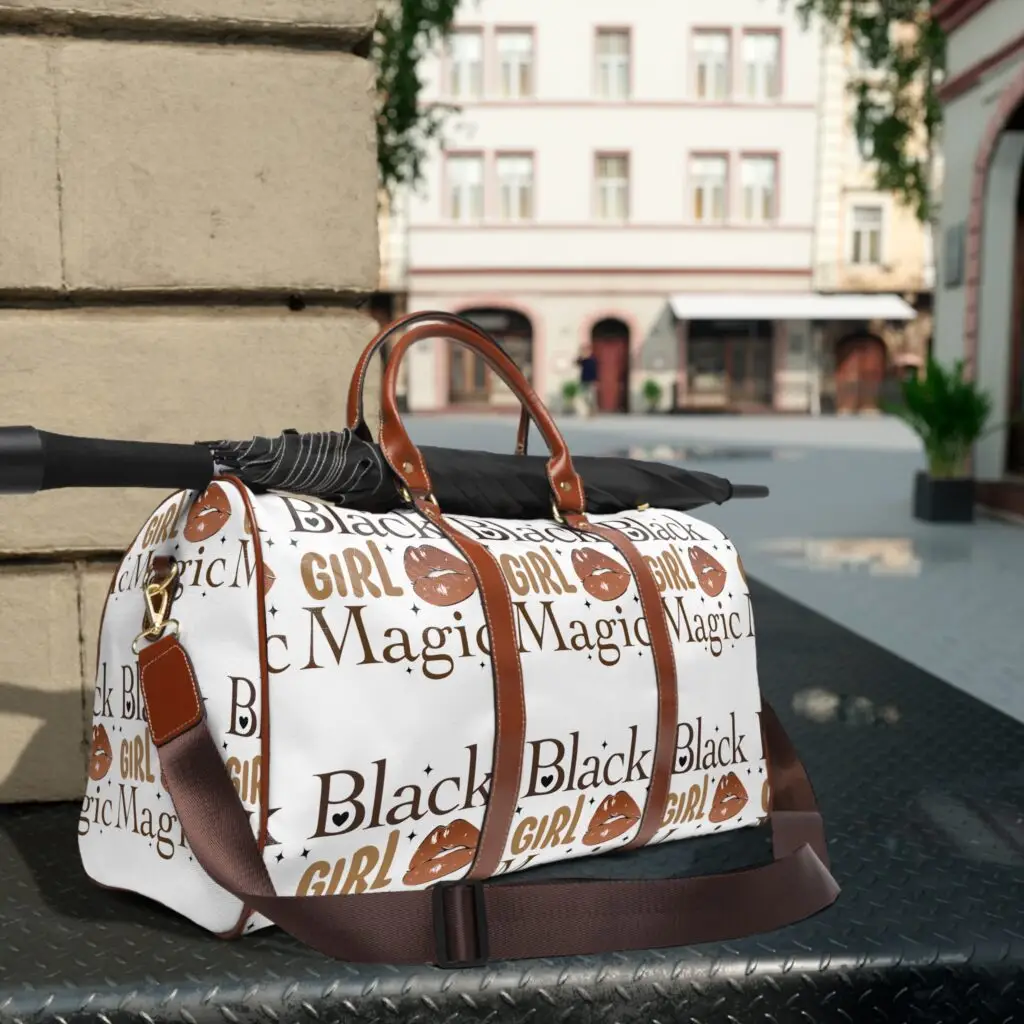Black Girl Magic Waterproof Travel Bag